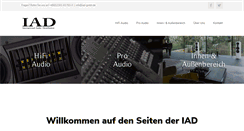 Desktop Screenshot of iad-audio.de